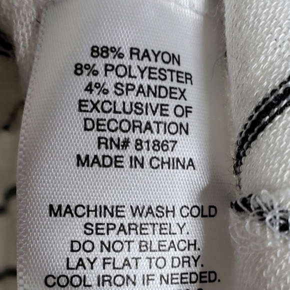 A.N.A. Ivory Cream Black Striped Lace Ties Back Top Tunic Comfy Blouse Summer - Picture 5 of 12